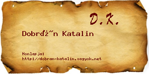 Dobrán Katalin névjegykártya